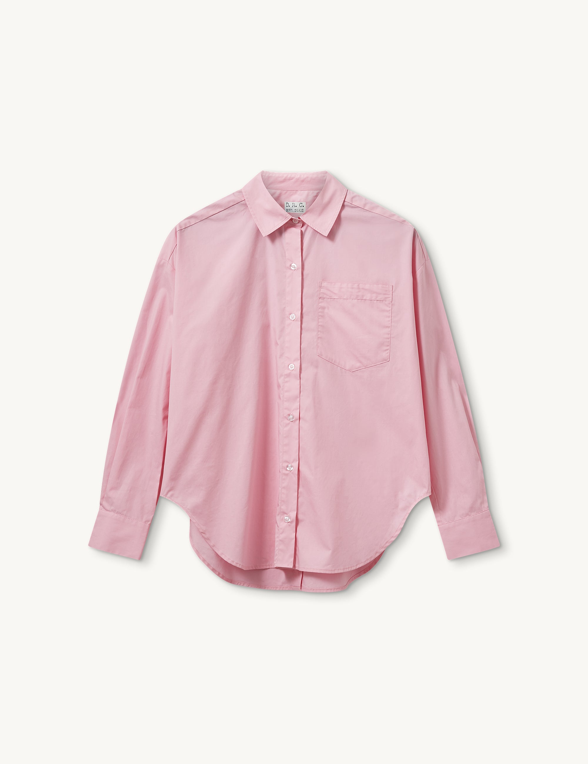 Claire Oversized Shirt Pastel Pink