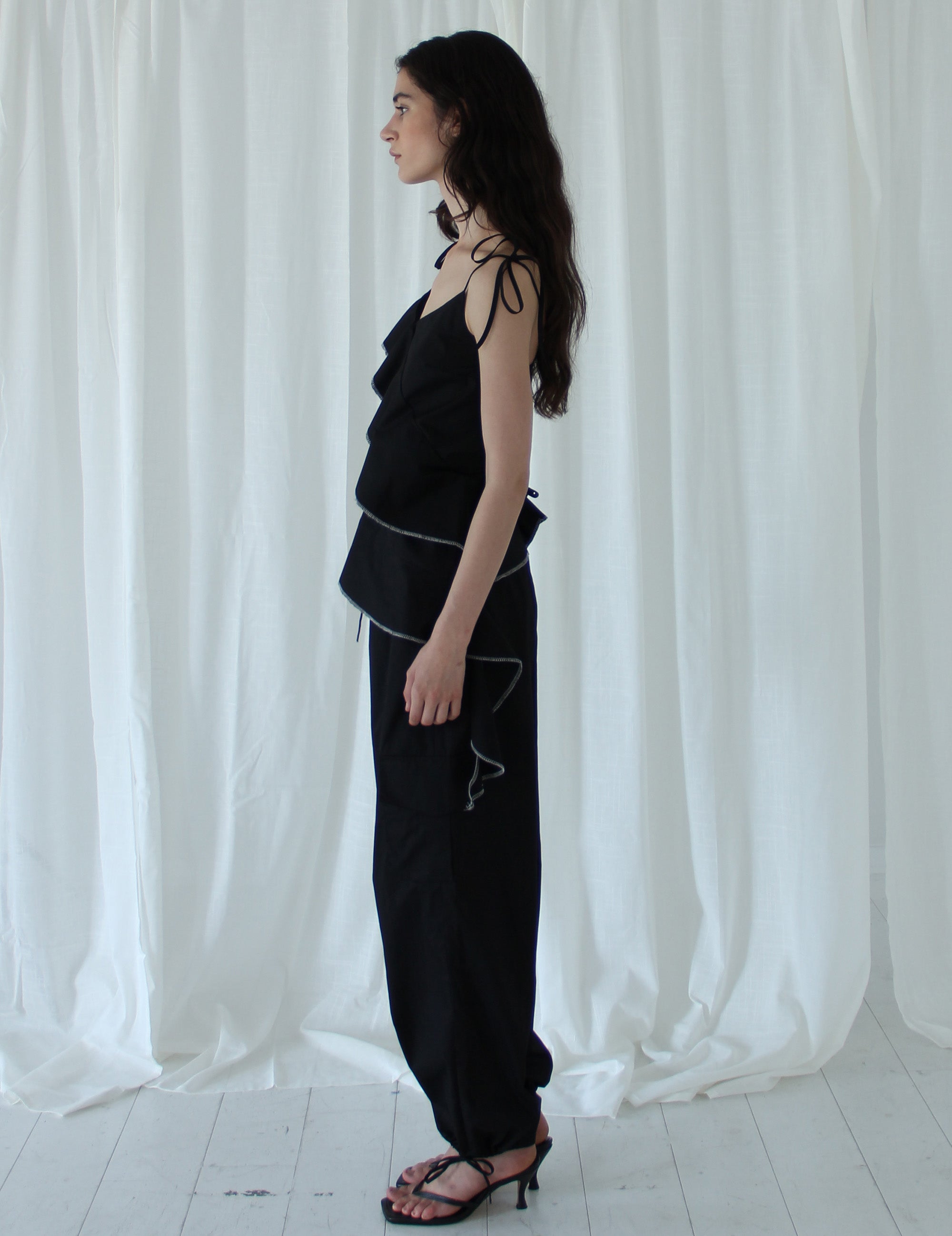 Claire Flare Top Black 34 / Black