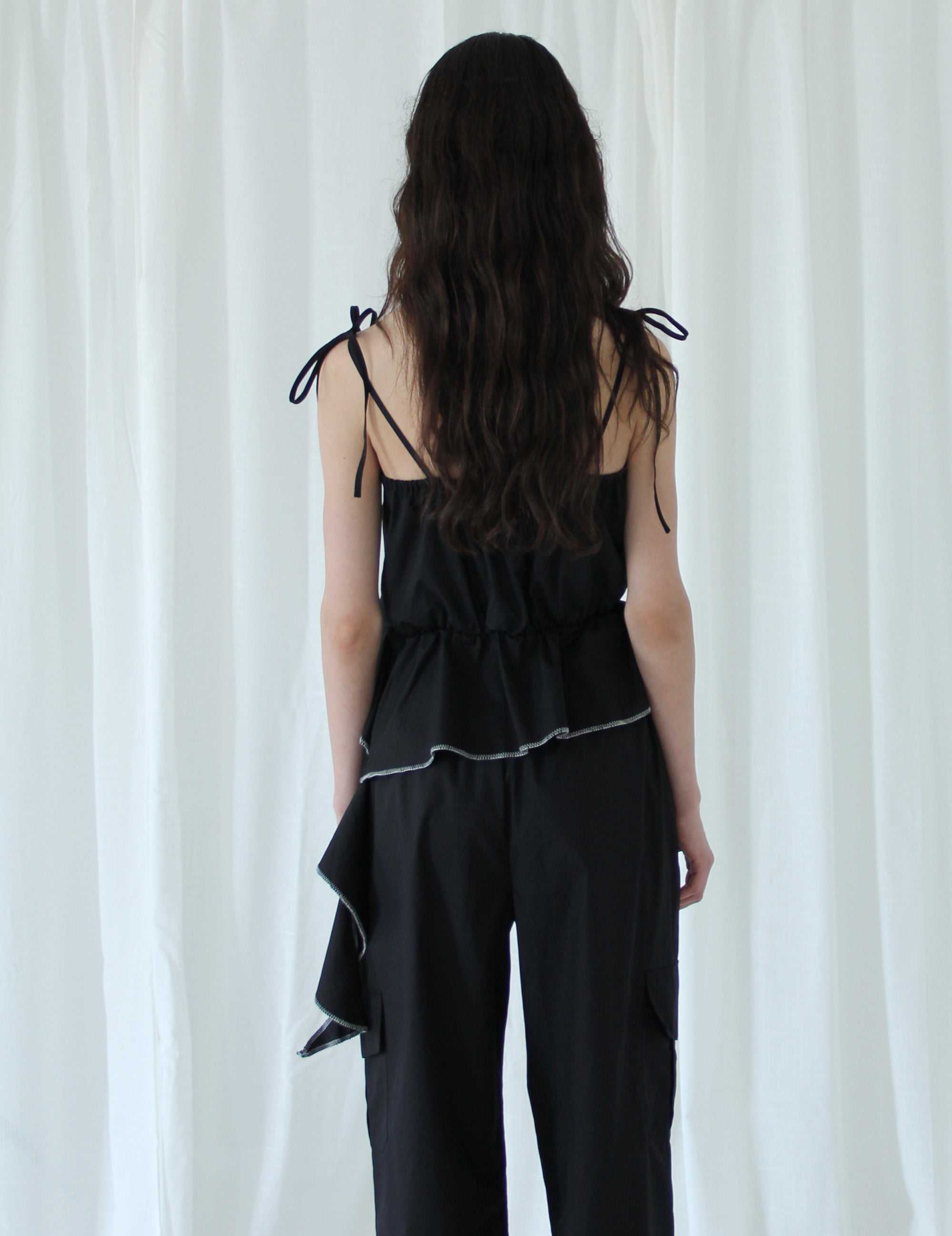 Claire Flare Top Black 34 / Black