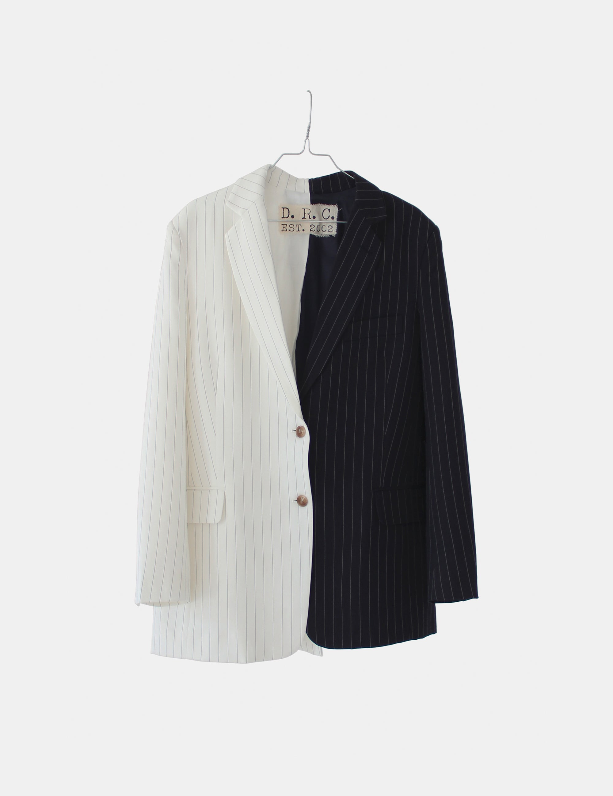 Steven Mix Blazer Cream Navy Mix S/M / Cream Navy Pinstripe Mix