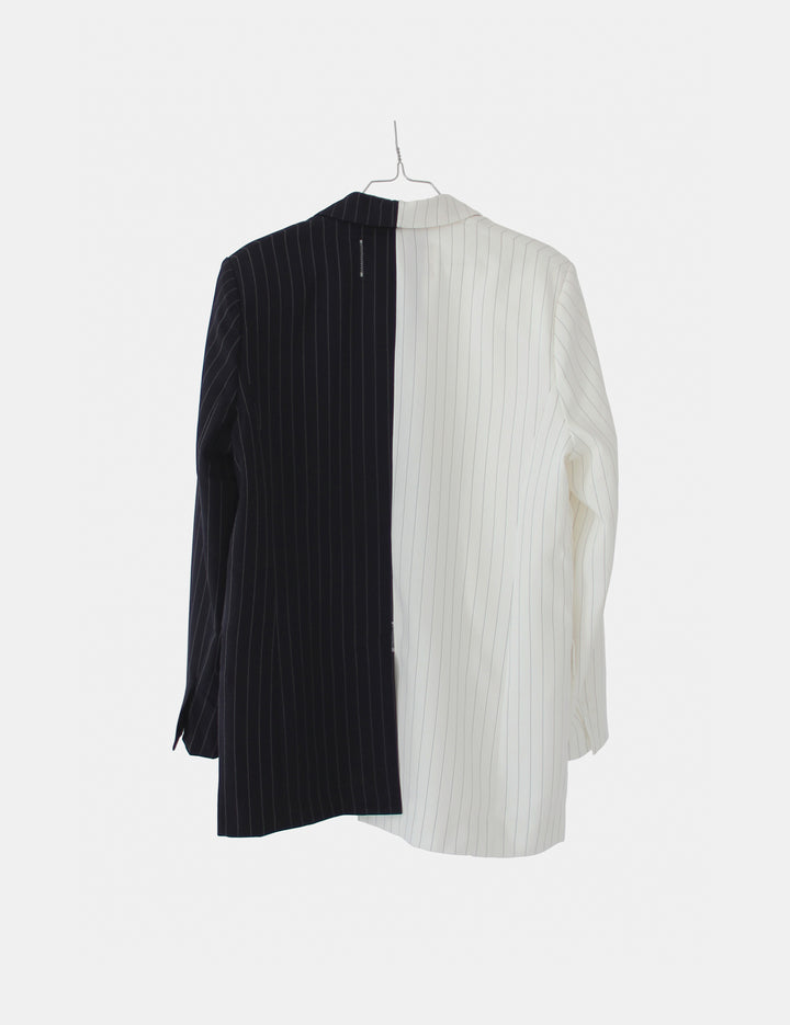Steven Mix Blazer Cream Navy Mix S/M / Cream Navy Pinstripe Mix