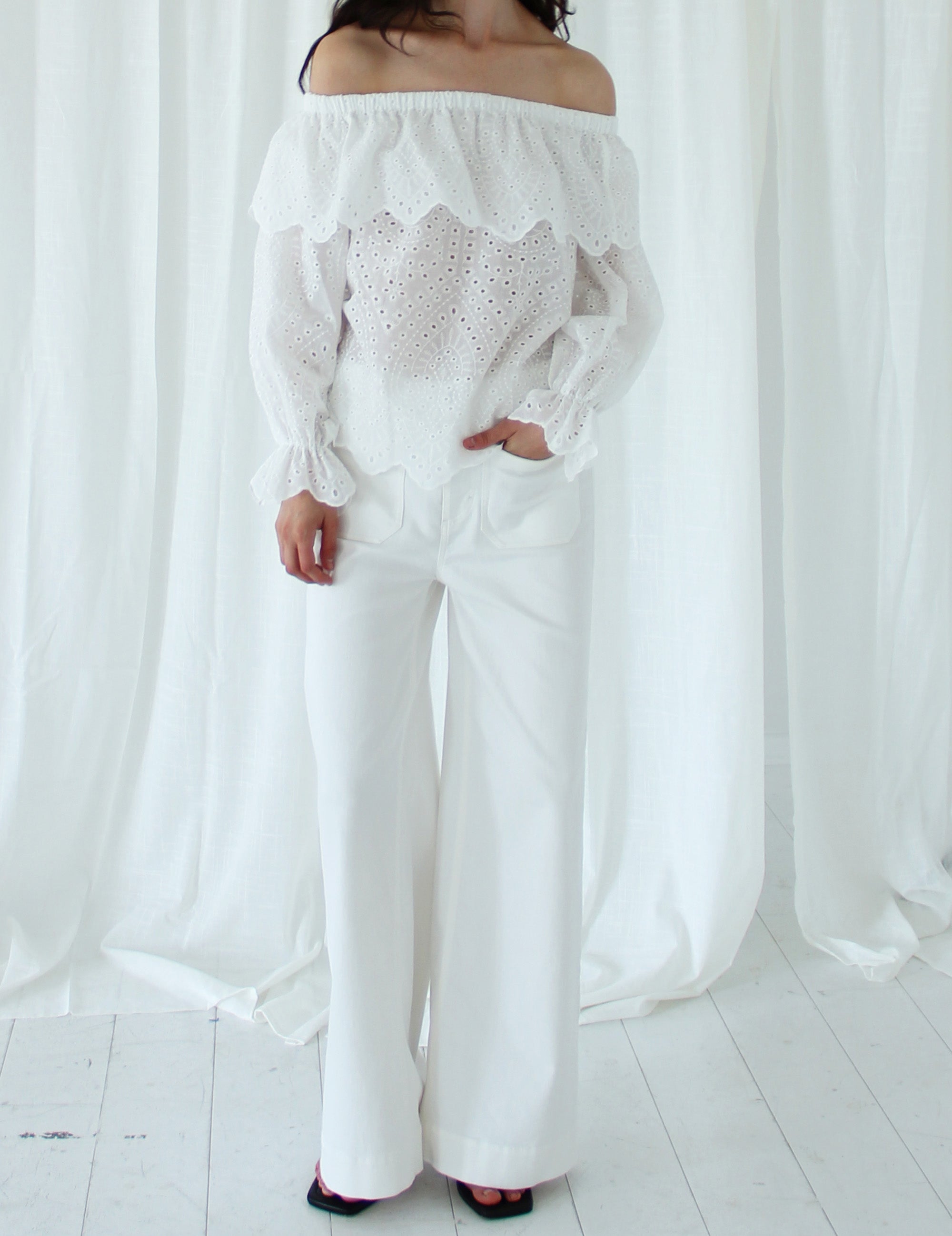 Bennett 70's Jeans Cream 25 / Cream