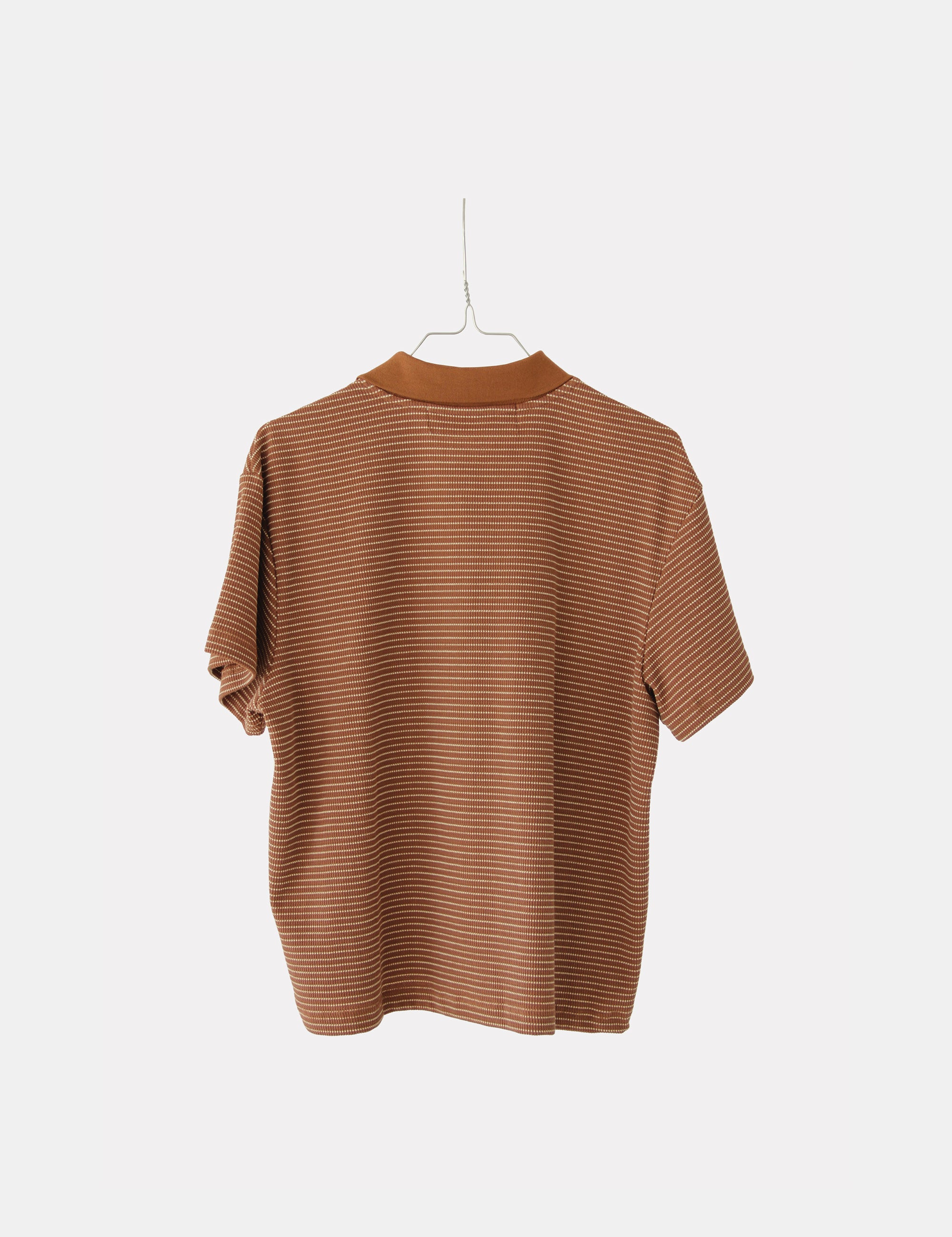 Sacha Polo Tee Brown Cream Stripes XS / Brown Cream Stripes