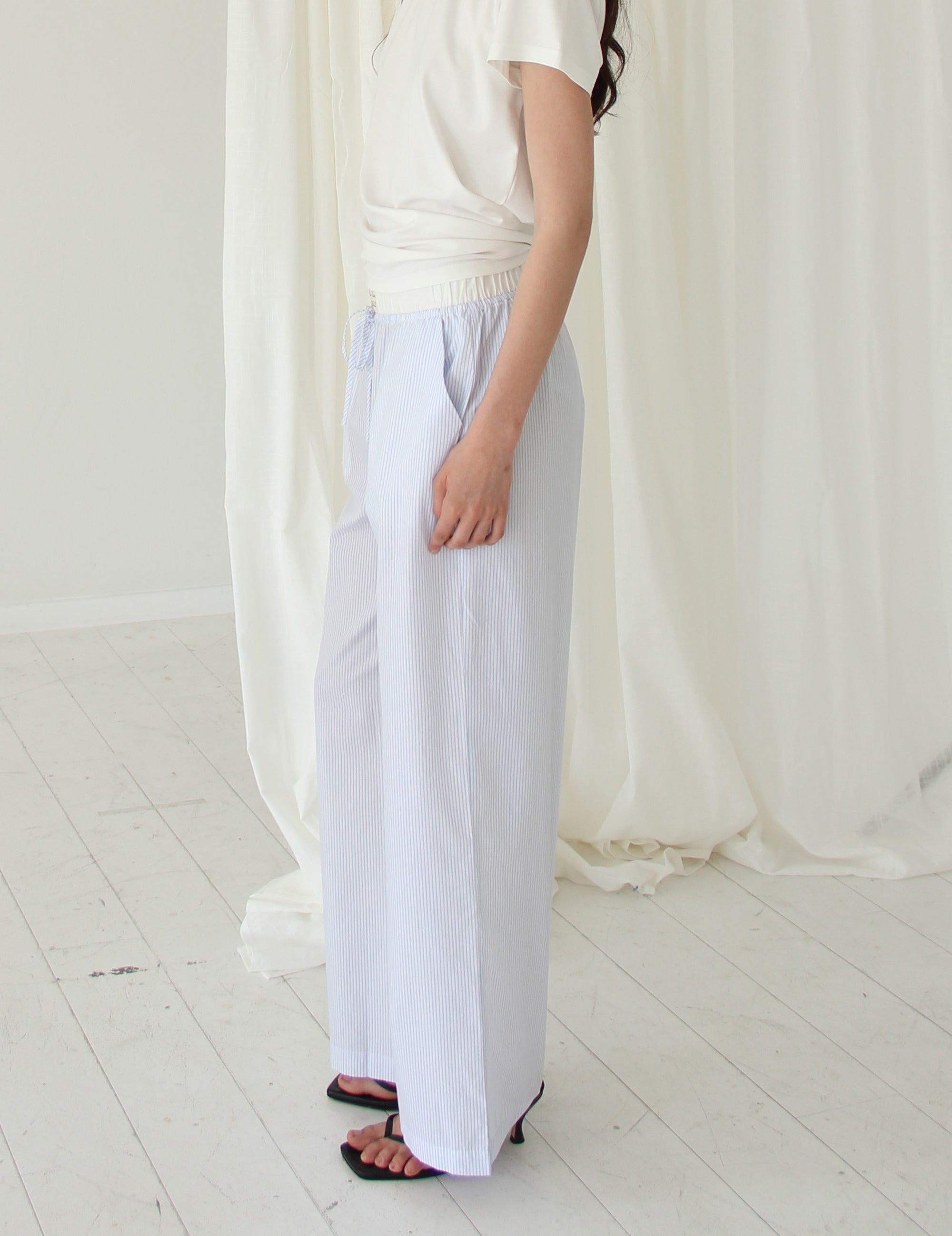 Daisy Pants Blue Stripes 36 / White Blue Stripes