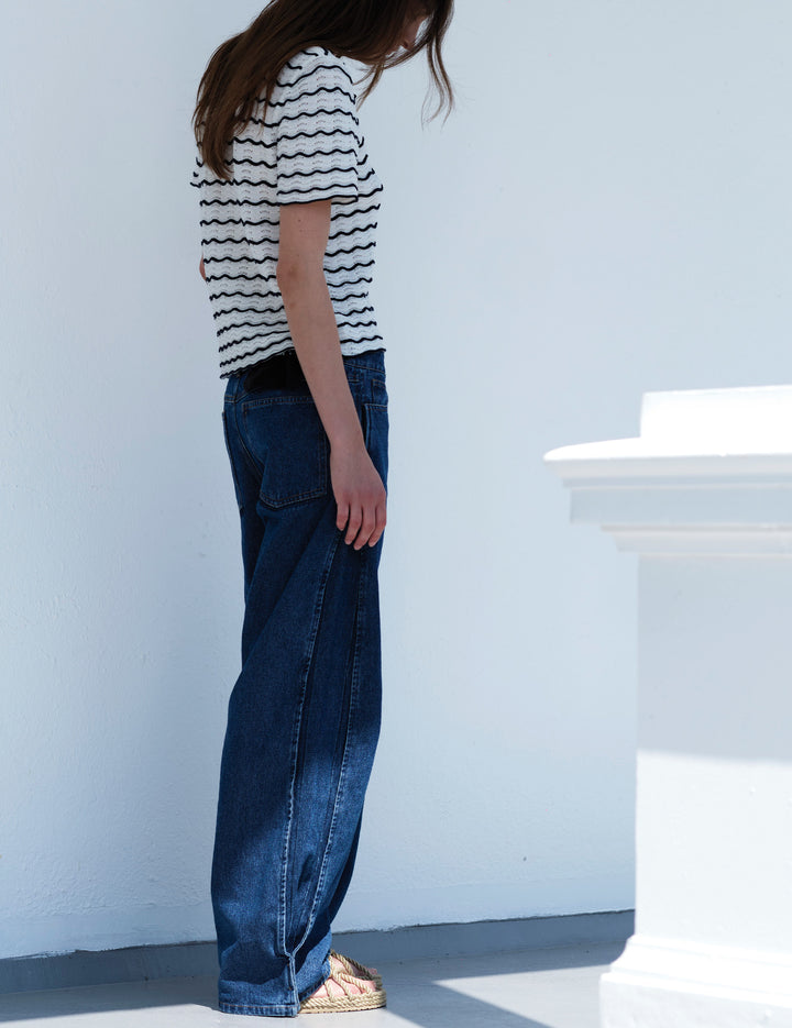 Miles Barrel Jeans Blue Stone Wash 25 / Blue Stone Wash
