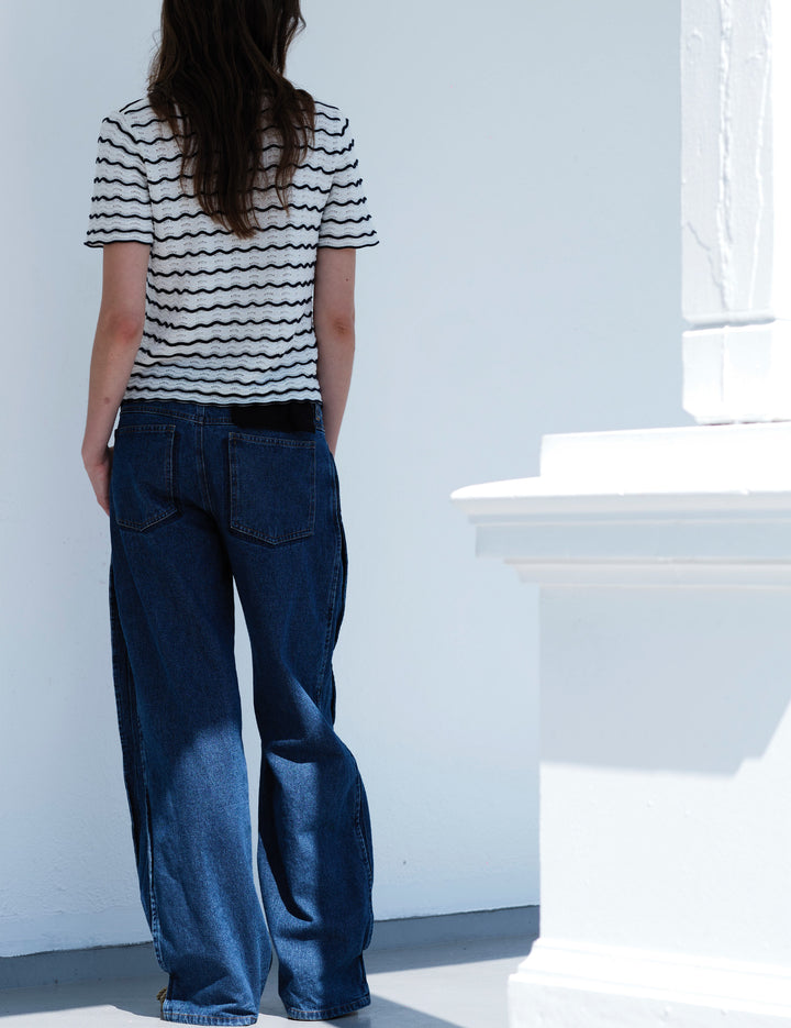 Miles Barrel Jeans Blue Stone Wash 25 / Blue Stone Wash