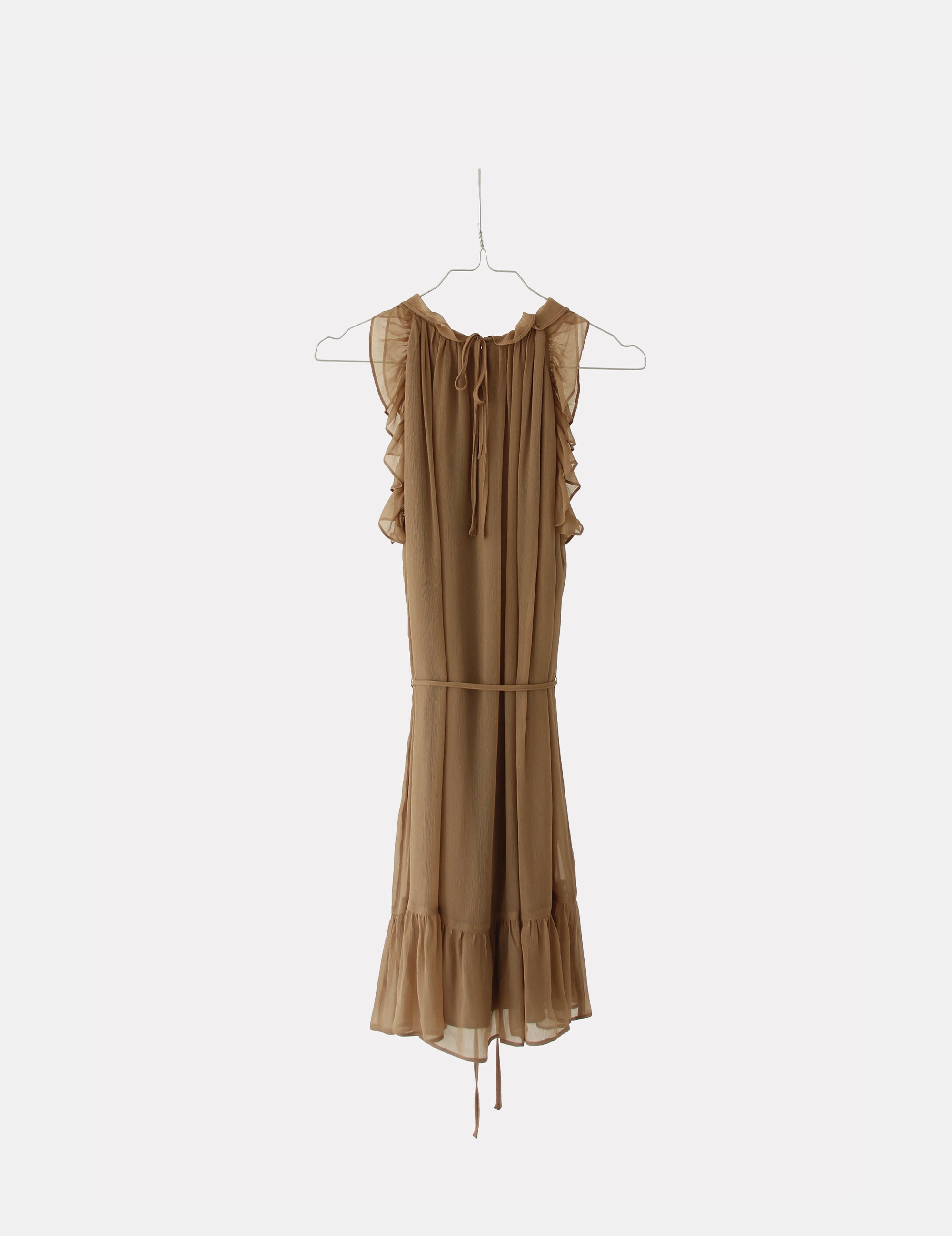 Iola Halter Dress Sand 34 / Sand