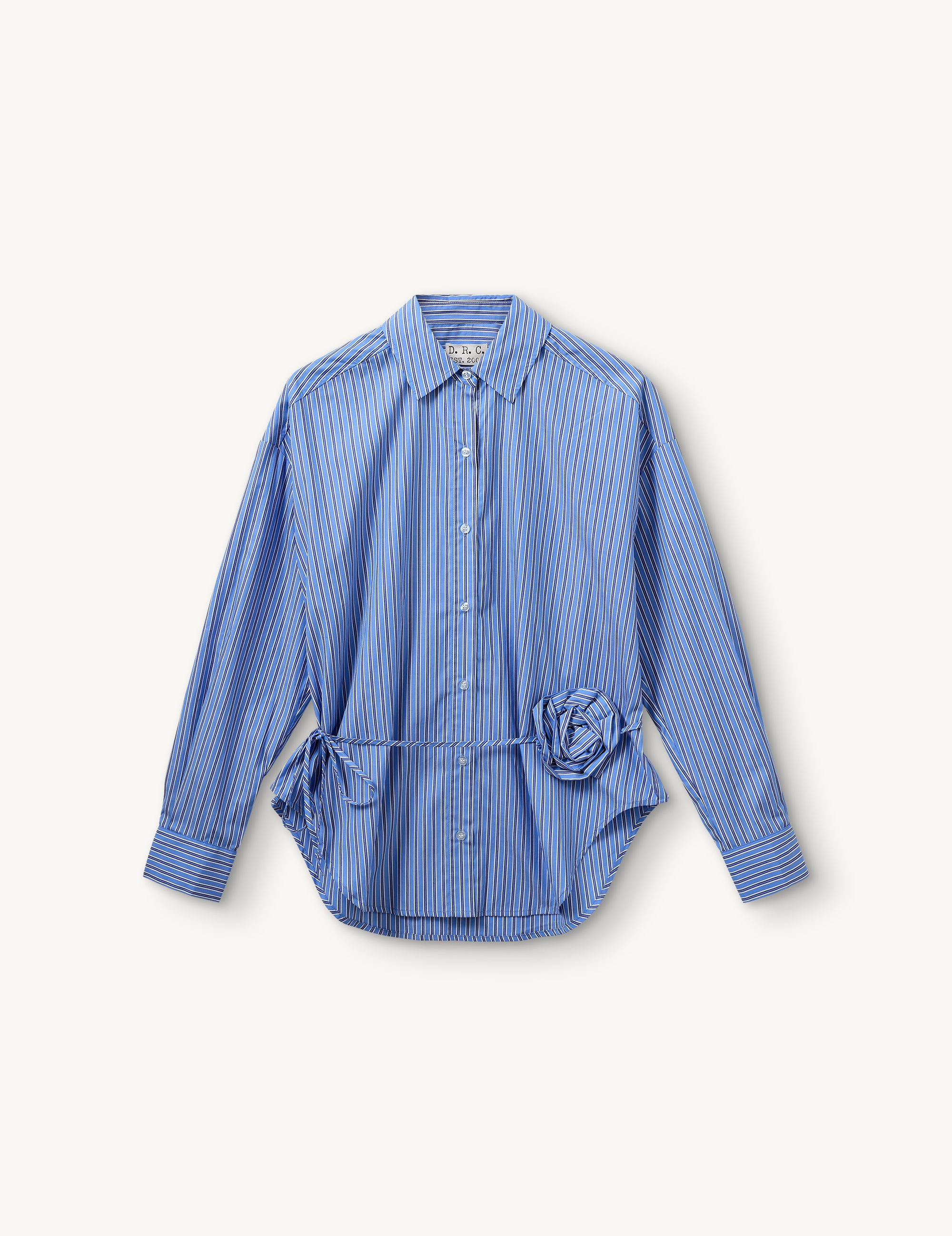 Bowen Belt Shirt Blue/white/navy stripe