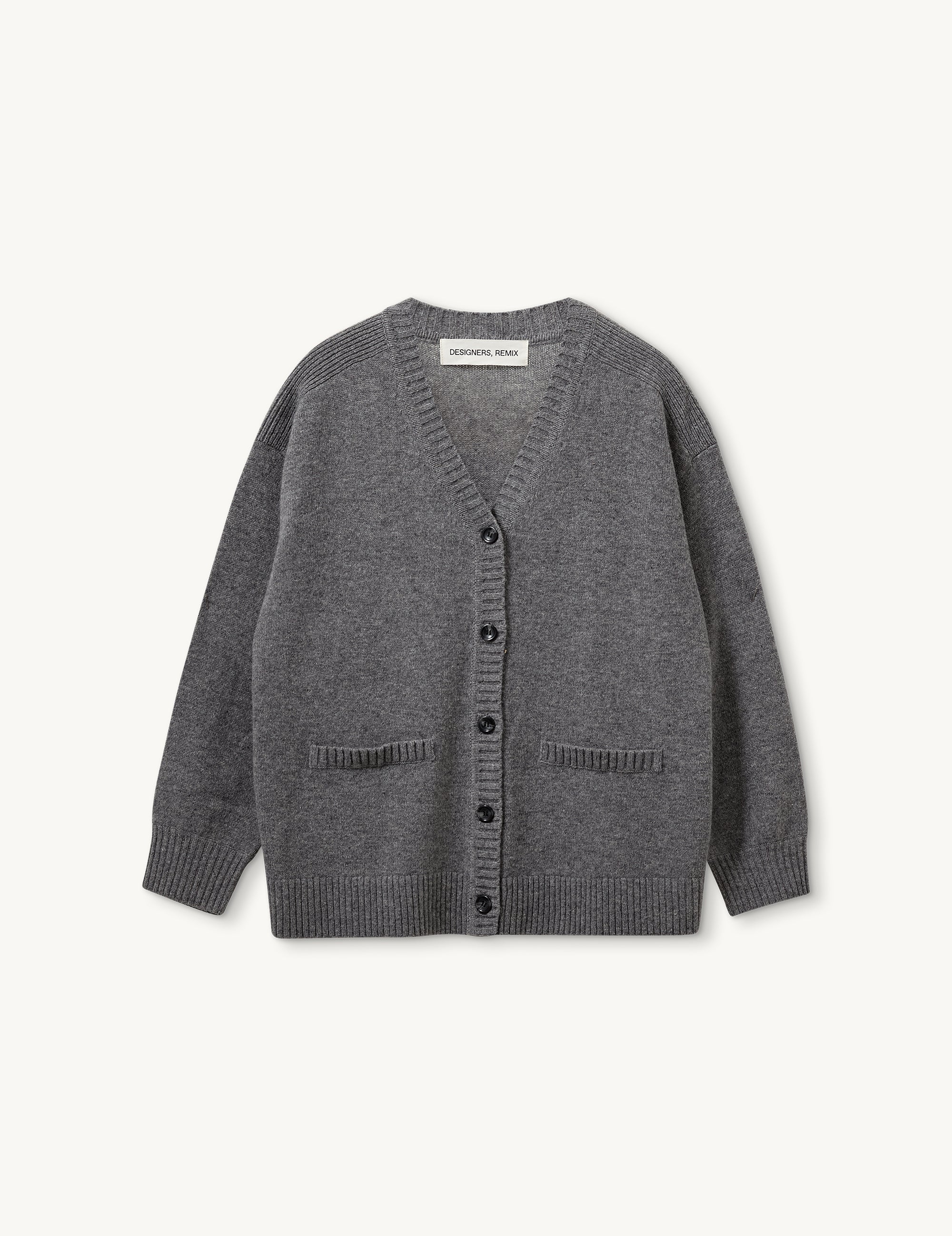 Carmen College Cardi Grey Melange