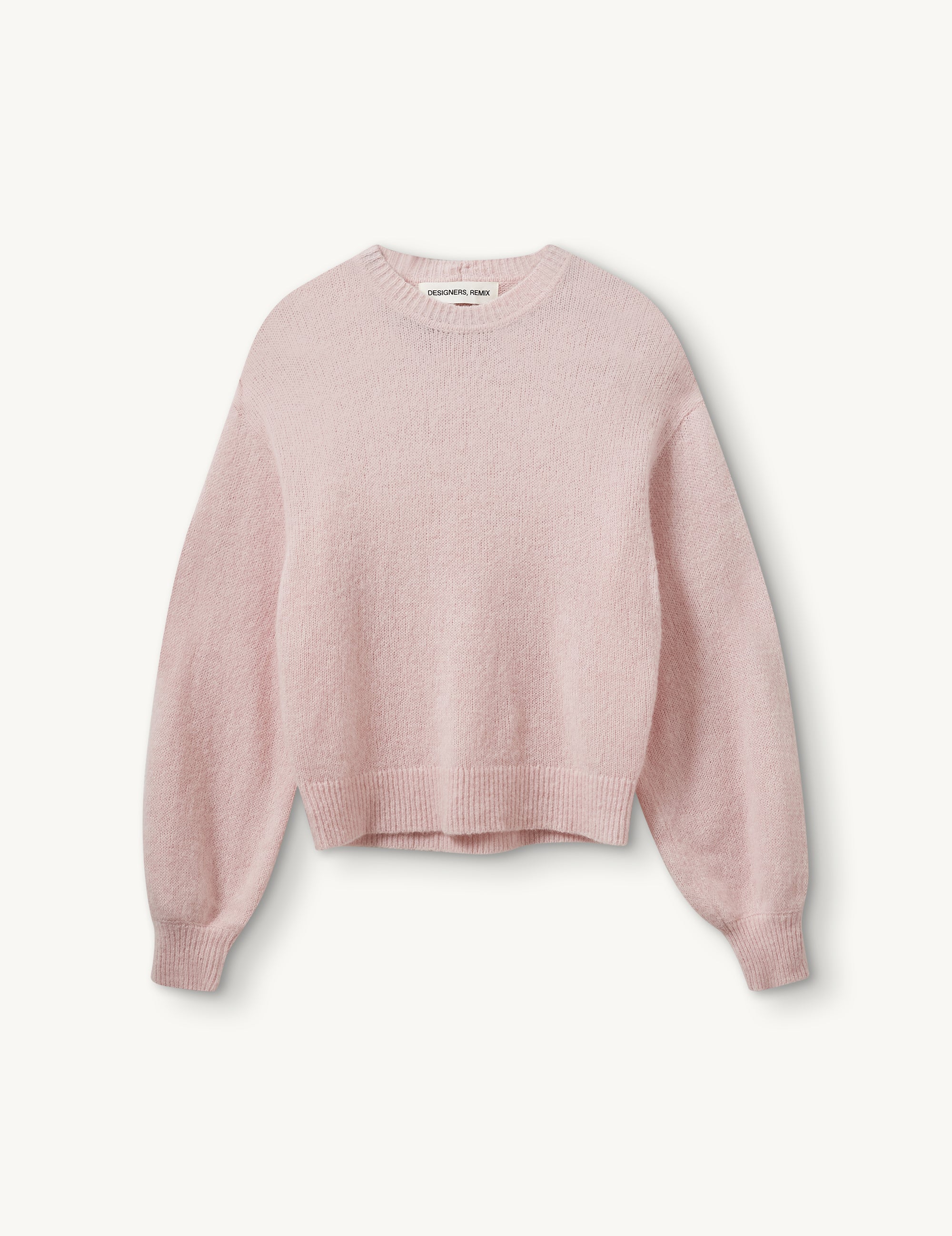 Verona Slim Scarf Sweater Pastel Pink