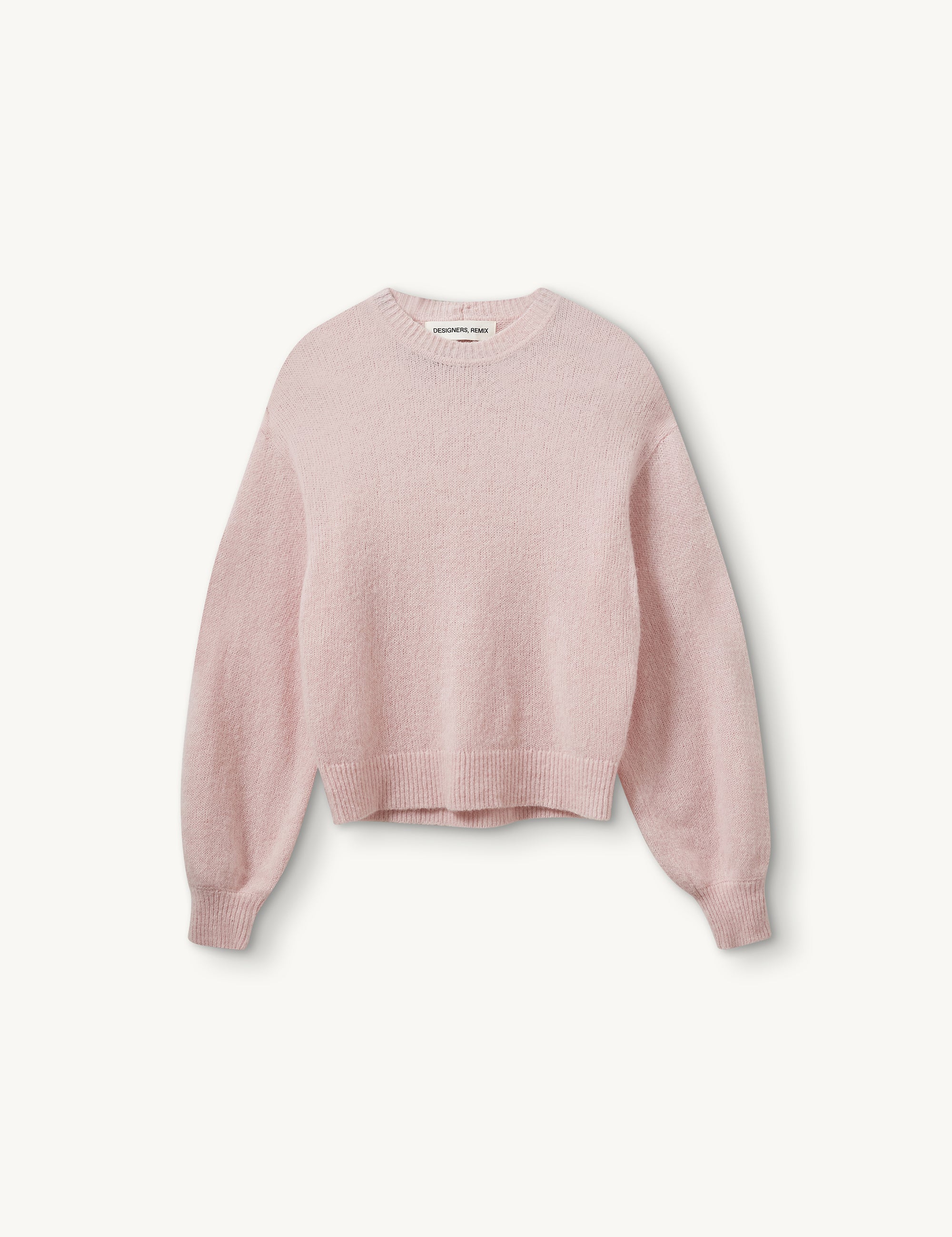 Verona Slim Scarf Sweater Pastel Pink