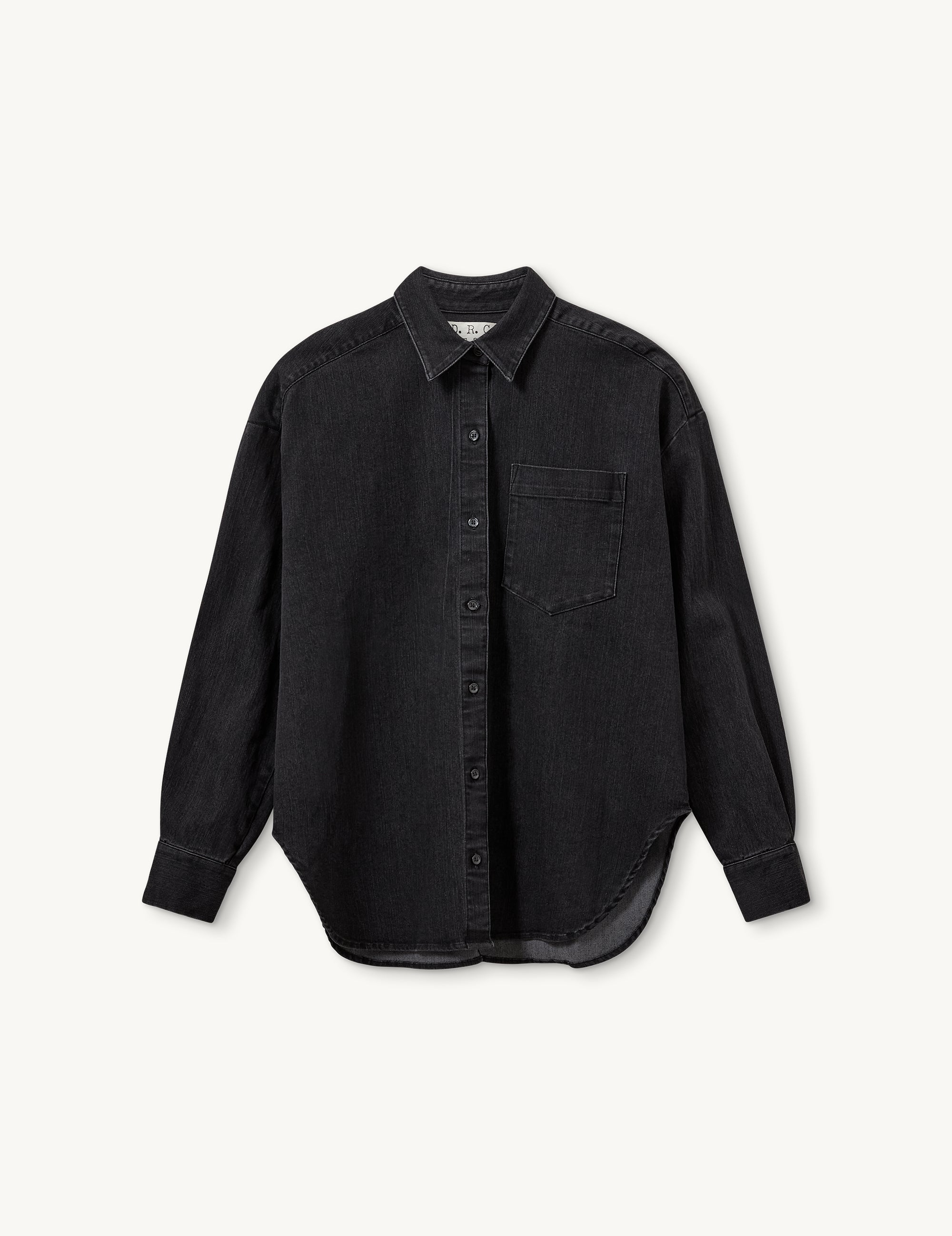 Merrit Oversized Shirt Black Denim