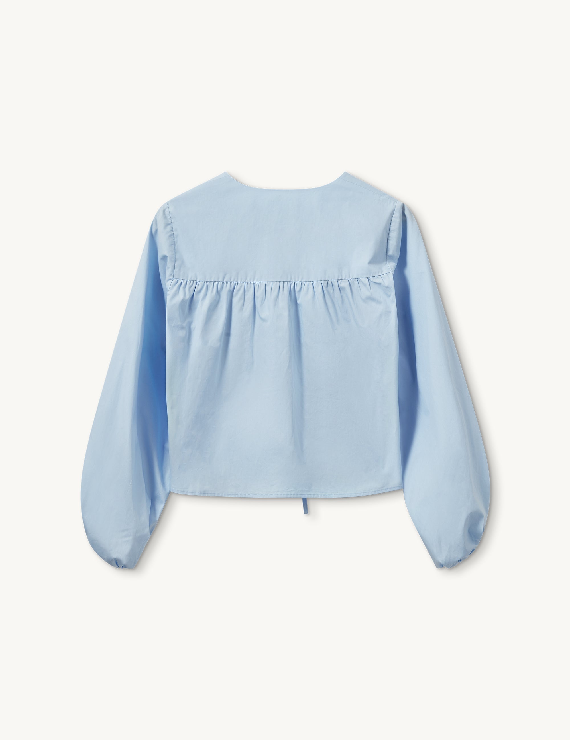 Claire Tie Blouse Light Blue