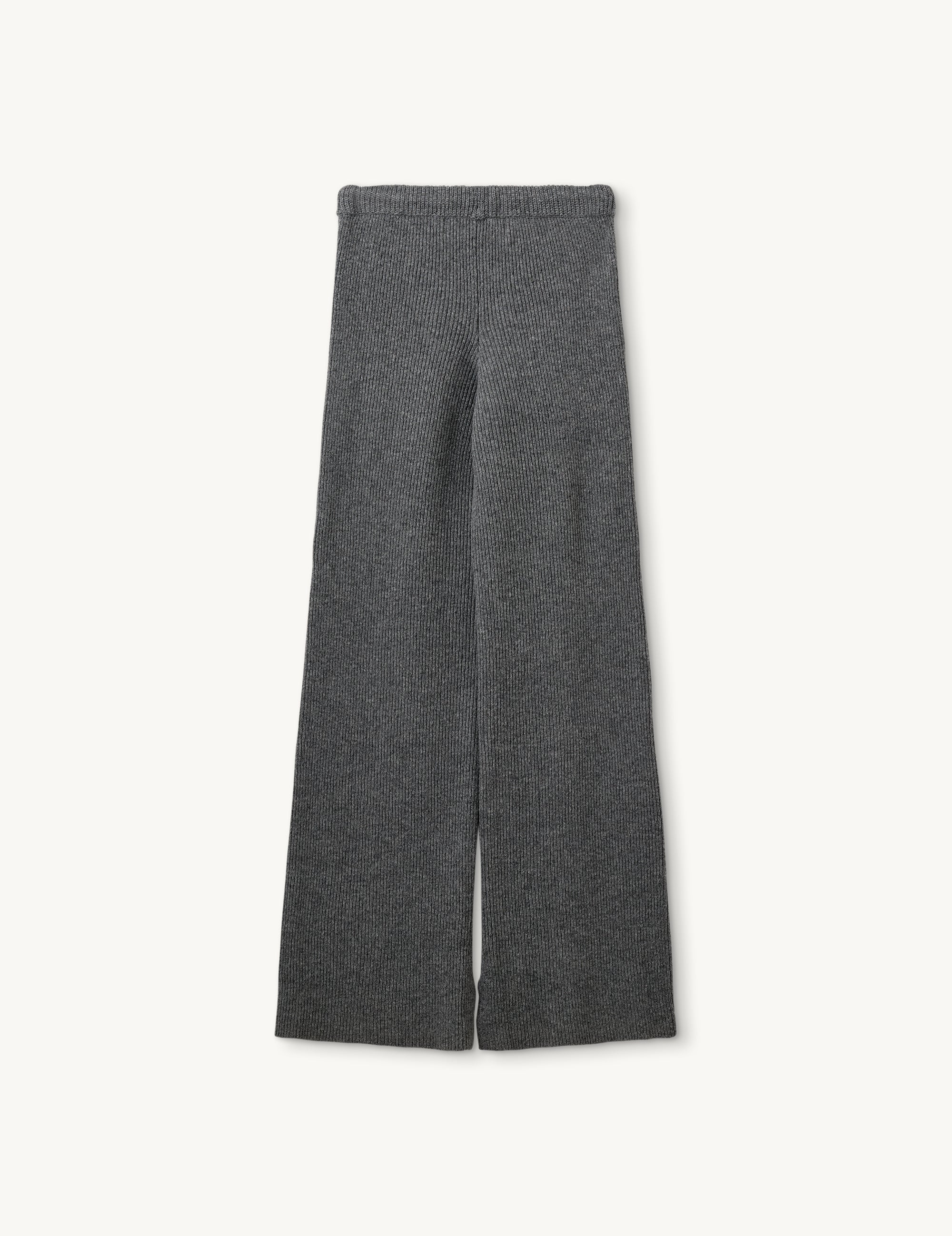 Carmen Rib Pants Grey Melange