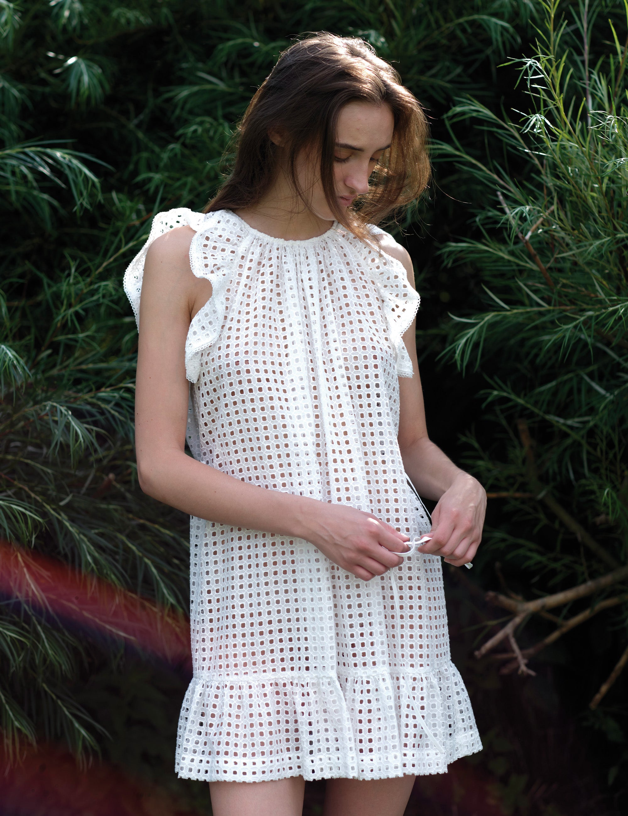 Grace Short Dress Cream 32 / Cream