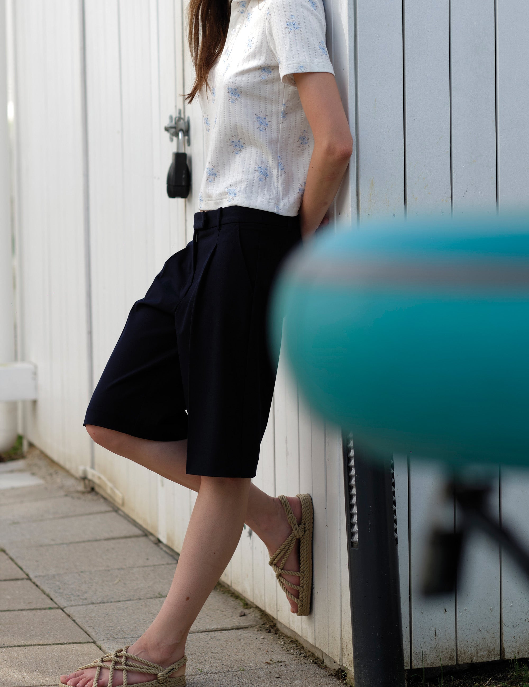 Scott Pleat Shorts Navy 32 / Navy