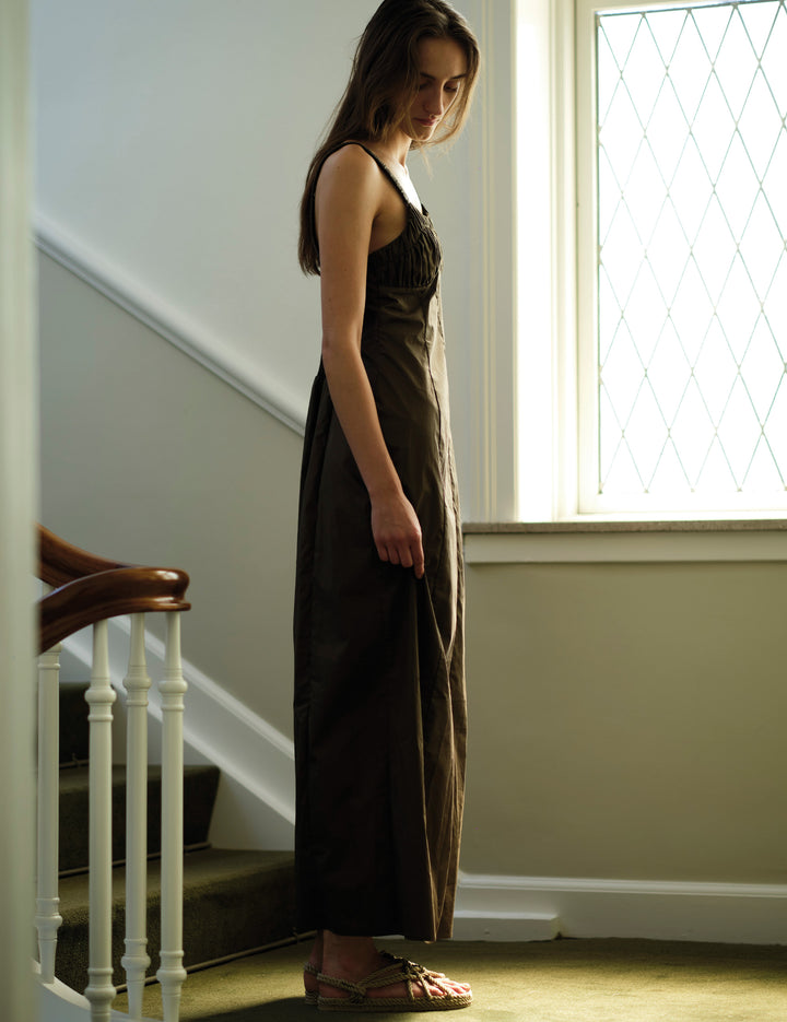 Claire Shoulder Gown Olive 32 / Olive