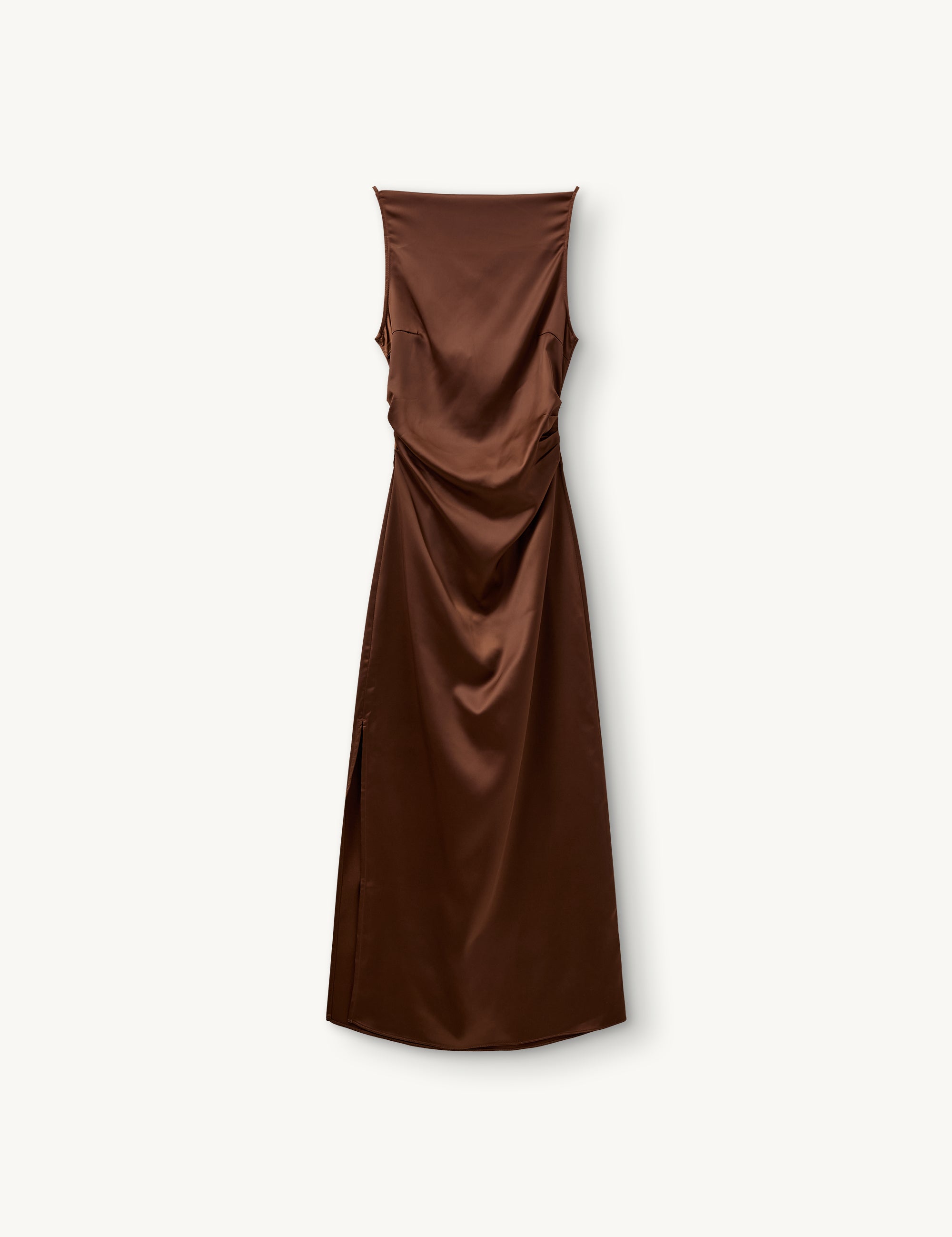 Sandy Drape Dress Chocolate