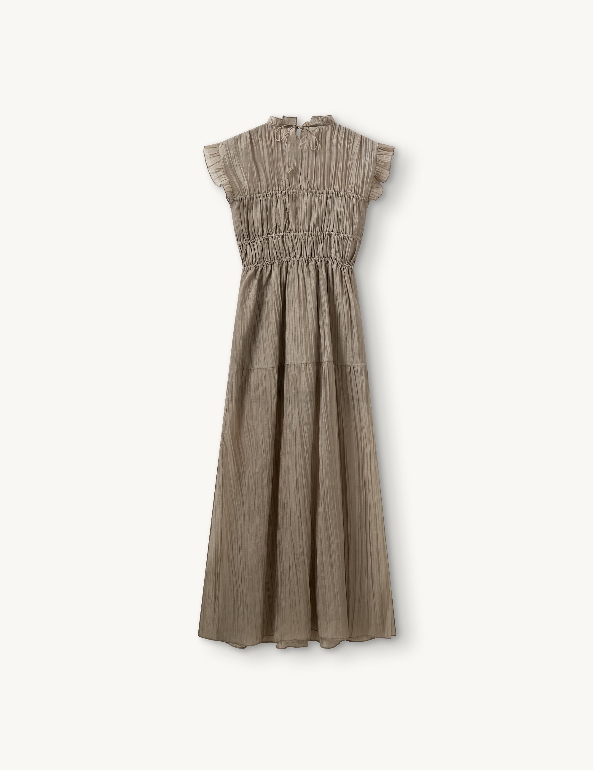 Angela Slit Dress Oyster
