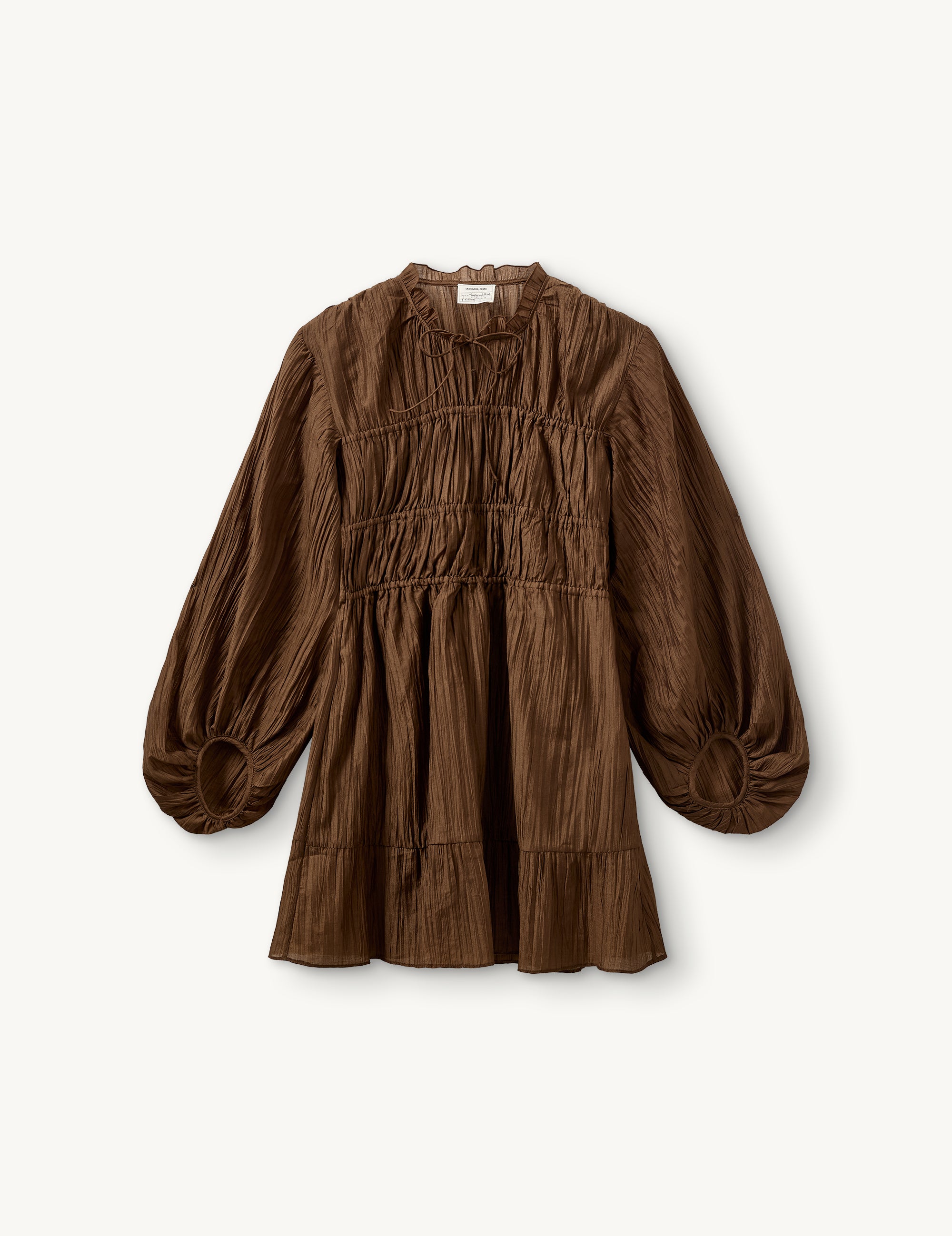 Angela Short Dress Chocolate