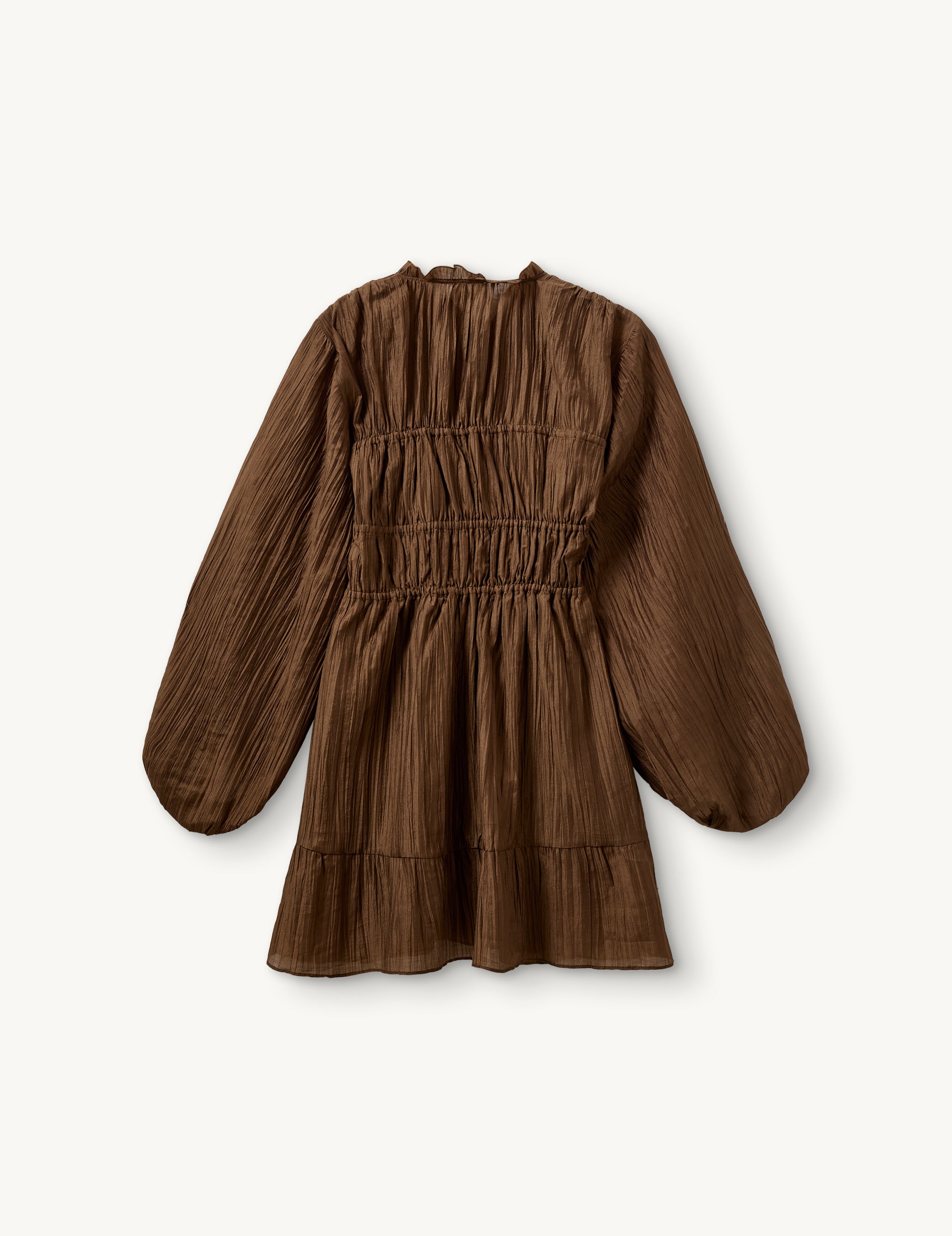 Angela Short Dress Chocolate
