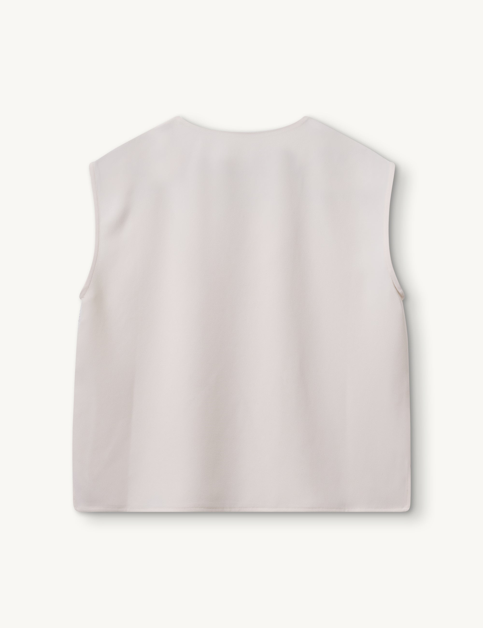 Cazandra Boxy V-Neck Cream
