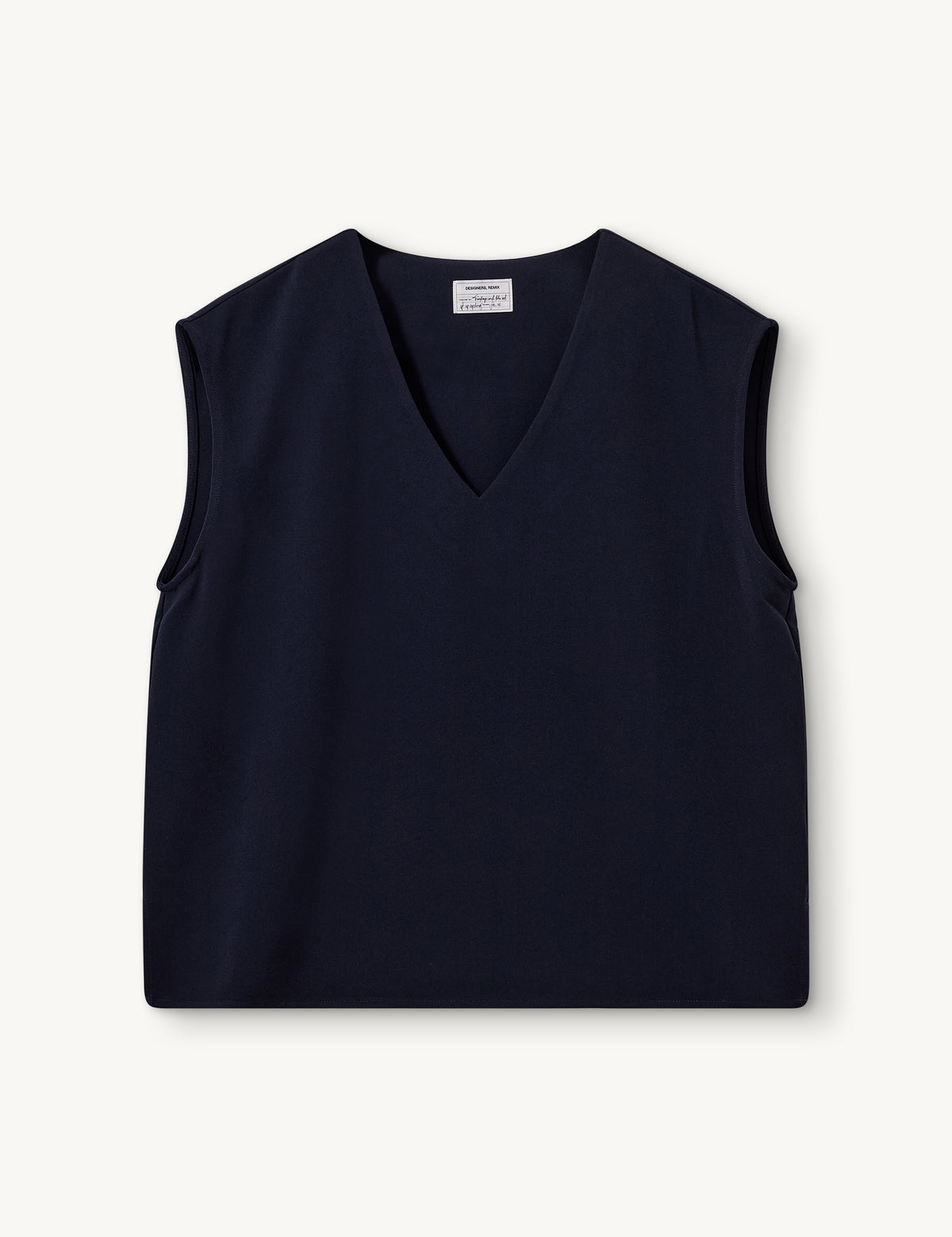 Cazandra Boxy V-Neck Navy