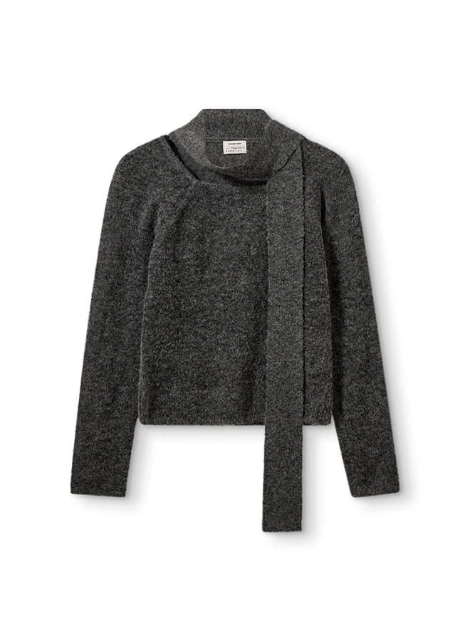 Eloise Scarf Knit Salt and pepper
